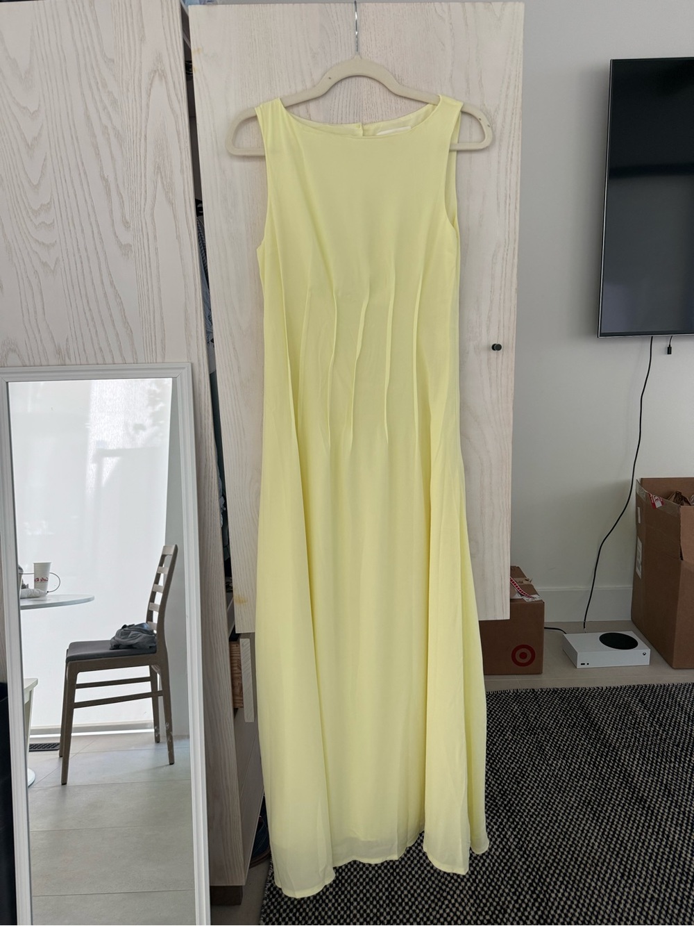 Sleeveless Lemon Maxi Dress